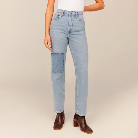 Abercrombie & Fitch Denim - Abercrombie Ultra High Rise Ankle Straight Jeans Size 27‎ Curve Love Regular